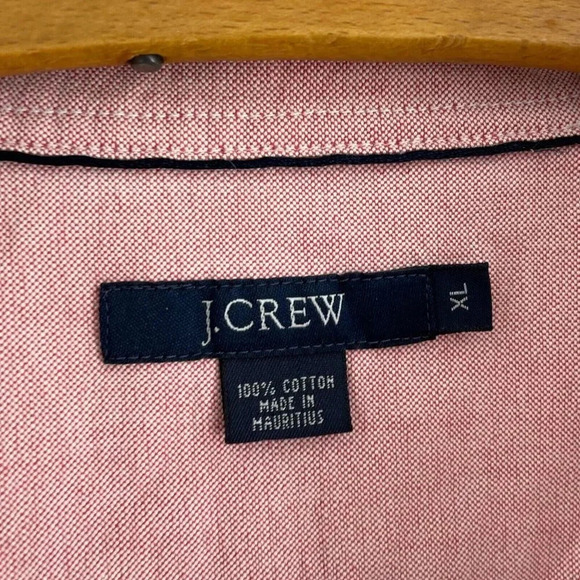 J. Crew Shirt Long Sleeve Button Down Mens Pink Red XL3654 - Picture 2 of 6